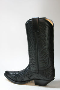3241 Sendra Cowboystiefel Trenzado IBIZA schwarz