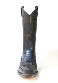 3241 Sendra Cowboy Boots Barbados Querisa Python Azul