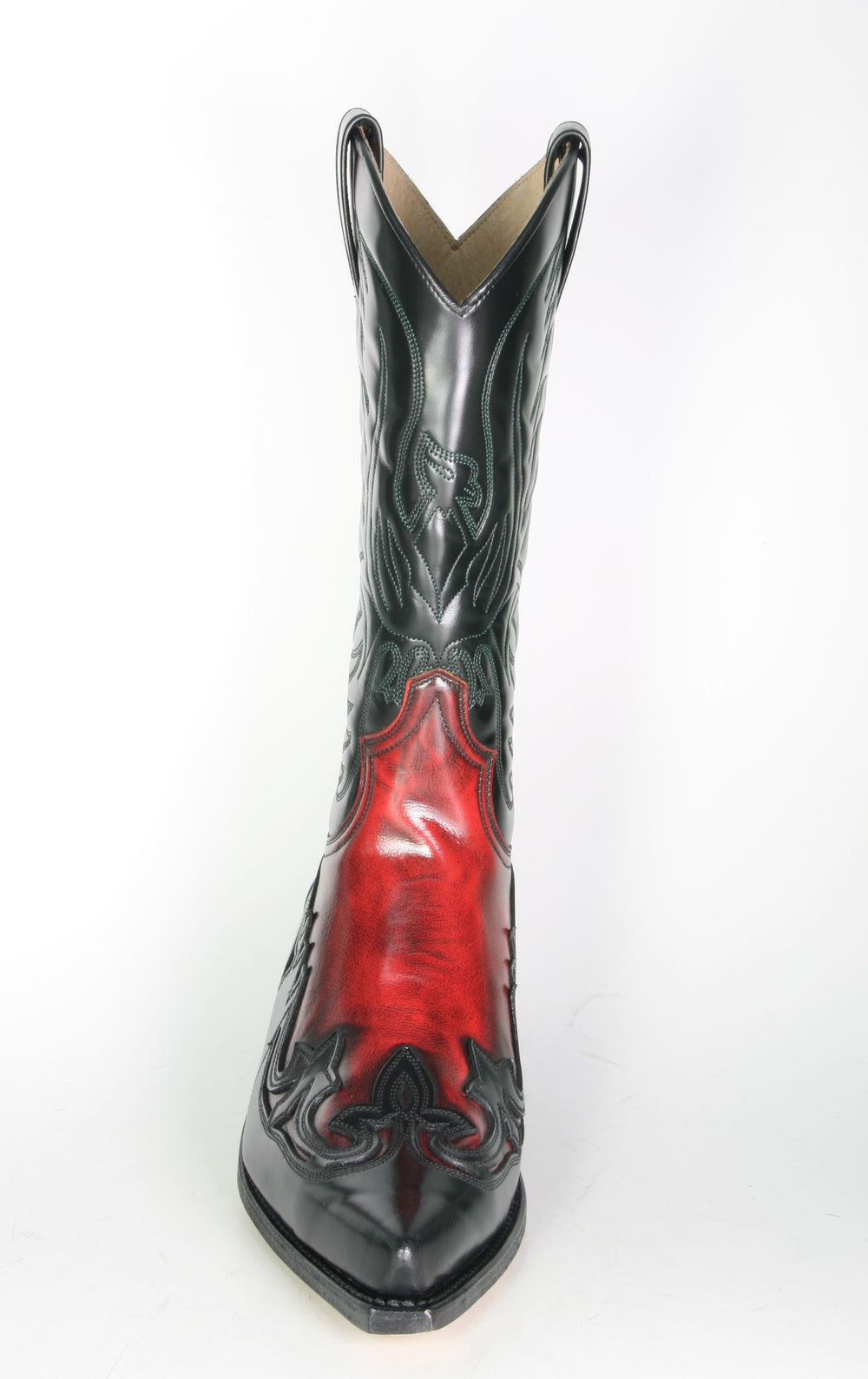 3241 Sendra cowboy boots Flor. Negro Flor. Rojo