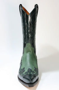 3241 Sendra Cowboystiefel Flor. Verde Nubuk Verde