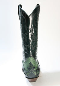3241 Sendra Cowboystiefel Flor. Verde Nubuk Verde