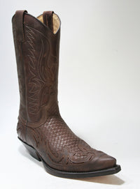 3241 Sendra Cowboystiefel Trenzado braun