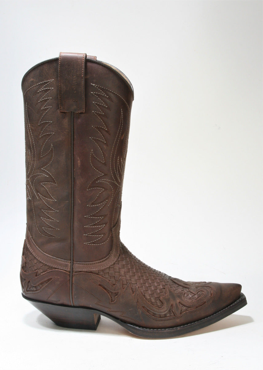 3241 Sendra Cowboystiefel Trenzado braun