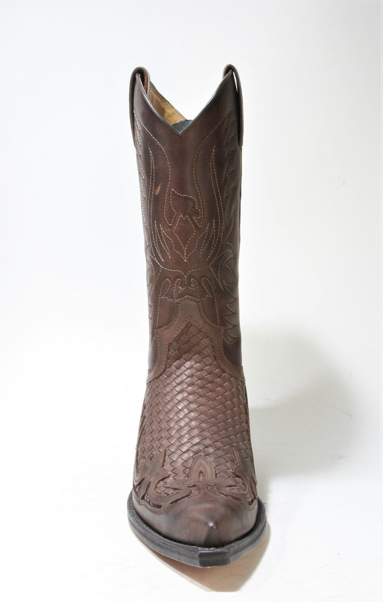 3241 Sendra Cowboystiefel Trenzado braun