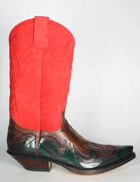 3241 Cowboystiefel Sendra Flora Verde Botella Quersia