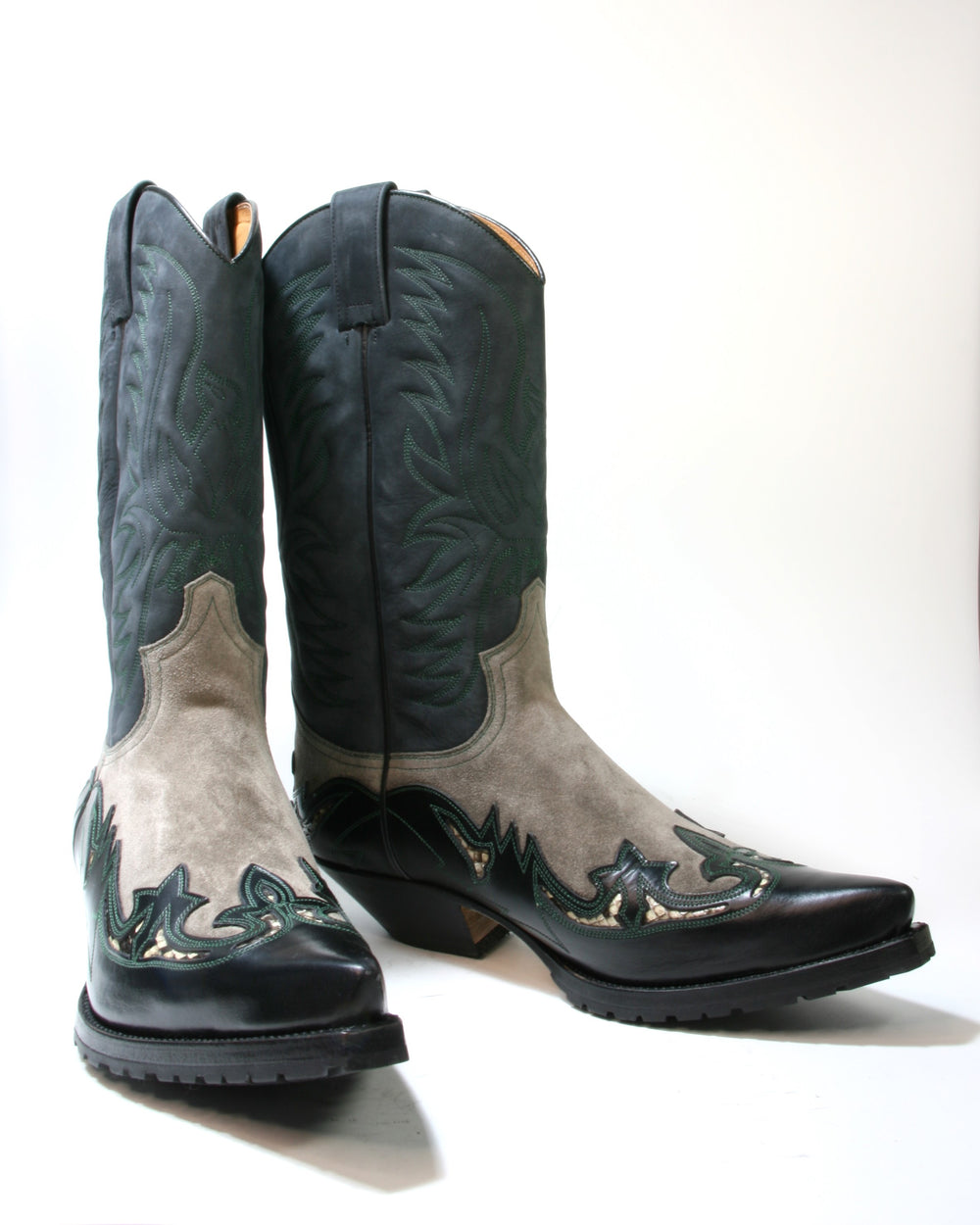 3242 Sendra Boots IBIZA Ciclon Negro Serr. Taupe Gummisohle