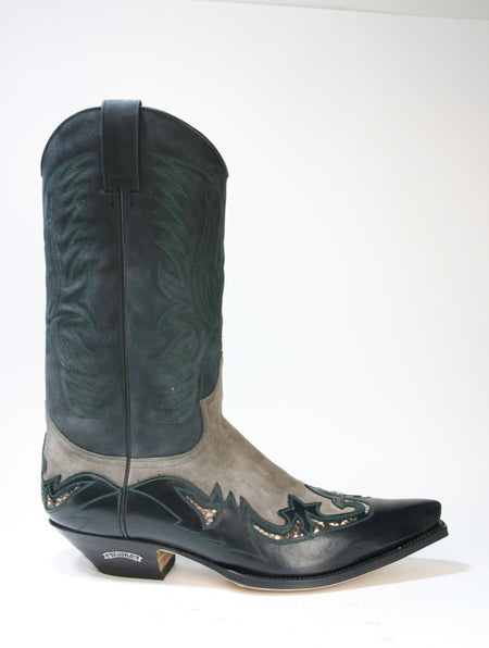 3242 Sendra Boots Cowboystiefel Ciclon Negro Serraje Taupe