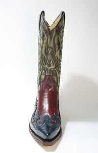 3242 Sendra Cowboystiefel Hurricane Azul Rojo