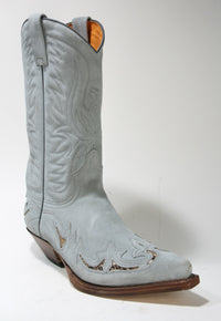 3242 Sendra Cowboystiefel Serr. Cement Wildleder