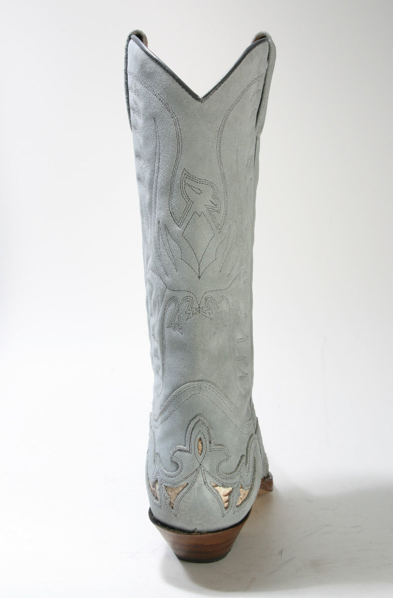 3242 Sendra Cowboystiefel Serr. Cement Wildleder