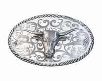 32508 RB Buckle Longhorn weiß
