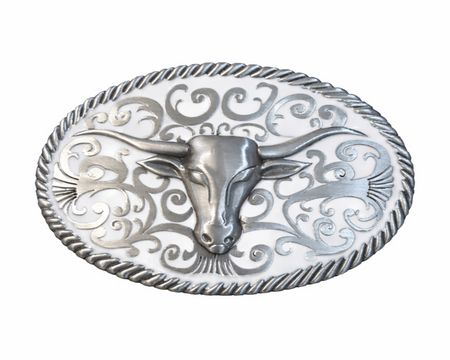 32508 RB Buckle Longhorn weiß