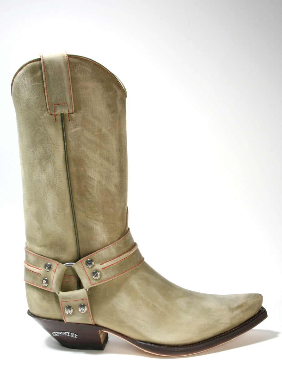 3305 Sendra Cowboystiefel Bikerboots spitz Flota Funt. Lavado