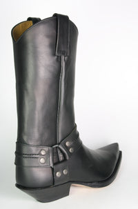 3305 Sendra Cowboystiefel Bikerboots Negro spitz