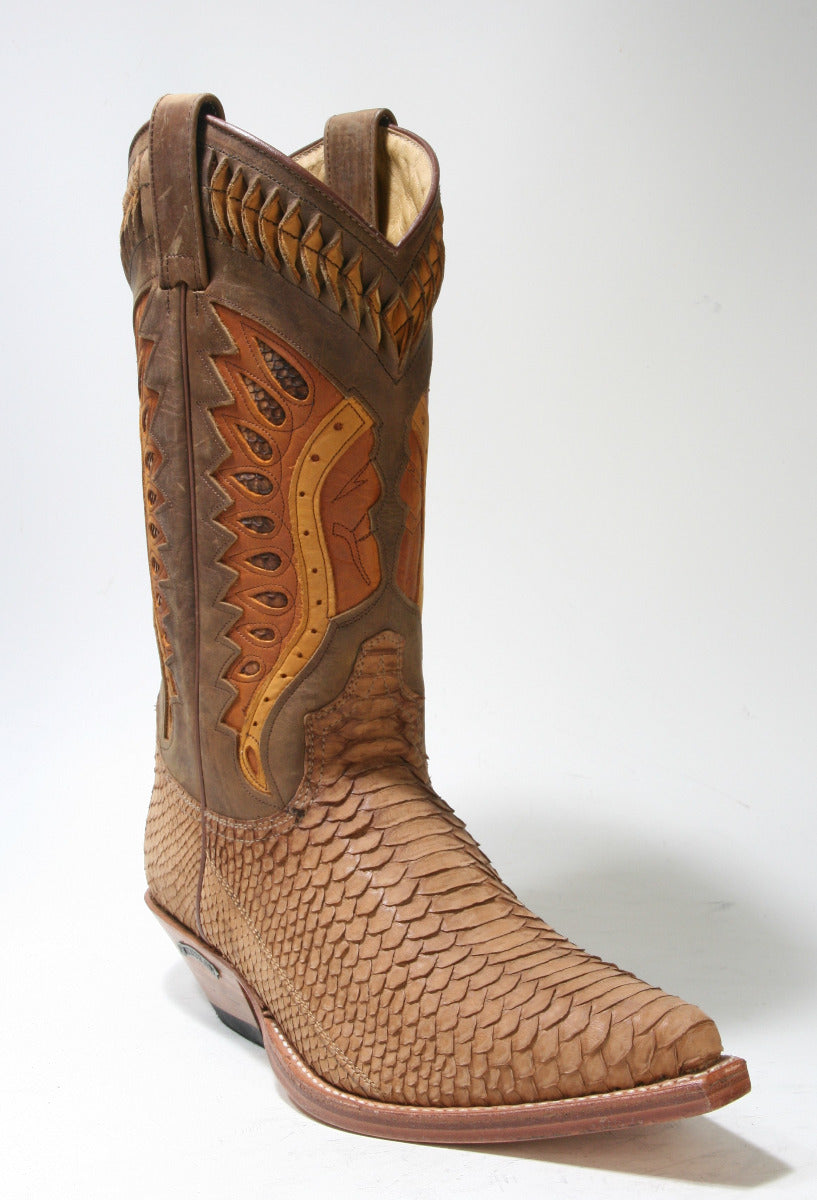3588 Sendra cowboy boots Python Oro