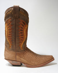 3588 Sendra cowboy boots Python Oro