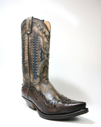 3840 Sendra Cowboystiefel Jacinto Canela Gummisohle