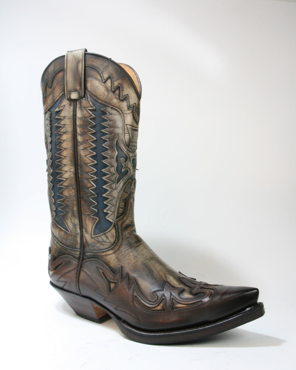3840 Sendra Cowboystiefel Jacinto Canela Gummisohle