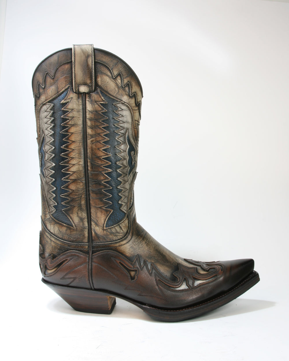 3840 Sendra Cowboystiefel Jacinto Canela Gummisohle