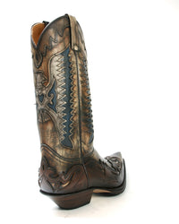 3840 Sendra Cowboystiefel Jacinto Canela Gummisohle