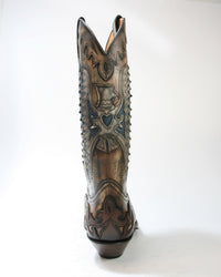 3840 Sendra Cowboystiefel Jacinto Canela Gummisohle