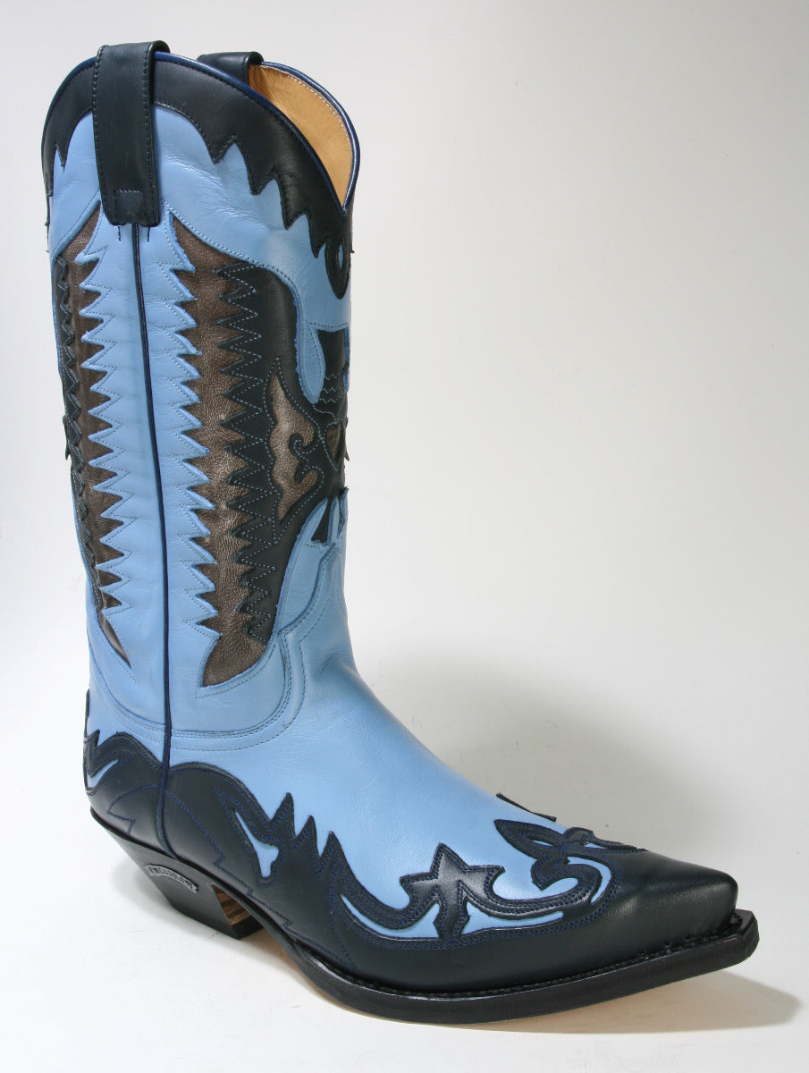 3840 Sendra Cowboy Boots Box Brash Navy Jeans