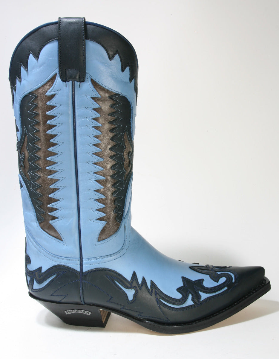 3840 Sendra Cowboy Boots Box Brash Navy Jeans