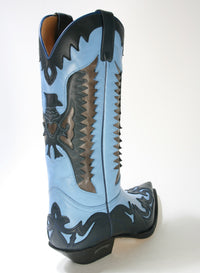 3840 Sendra Cowboy Boots Box Brash Navy Jeans