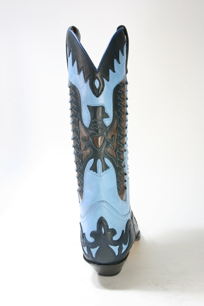 3840 Sendra Cowboy Boots Box Brash Navy Jeans