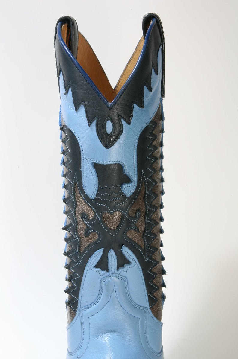 3840 Sendra Cowboy Boots Box Brash Navy Jeans