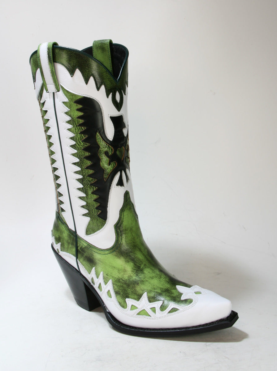 3840 Sendra Cowboystiefel GORCA Dream Zulu Blanco Denver Verde