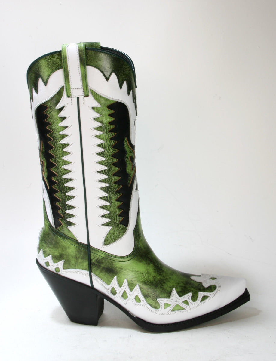 3840 Sendra Cowboystiefel GORCA Dream Zulu Blanco Denver Verde