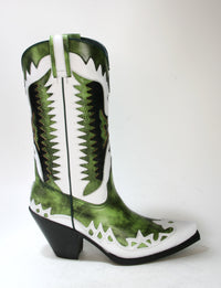 3840 Sendra Cowboystiefel GORCA Dream Zulu Blanco Denver Verde