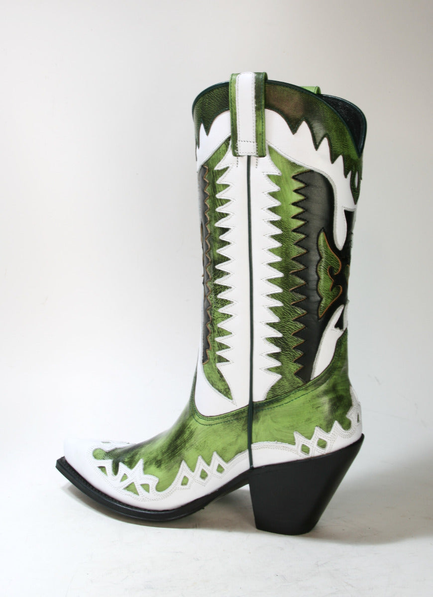 3840 Sendra Cowboystiefel GORCA Dream Zulu Blanco Denver Verde