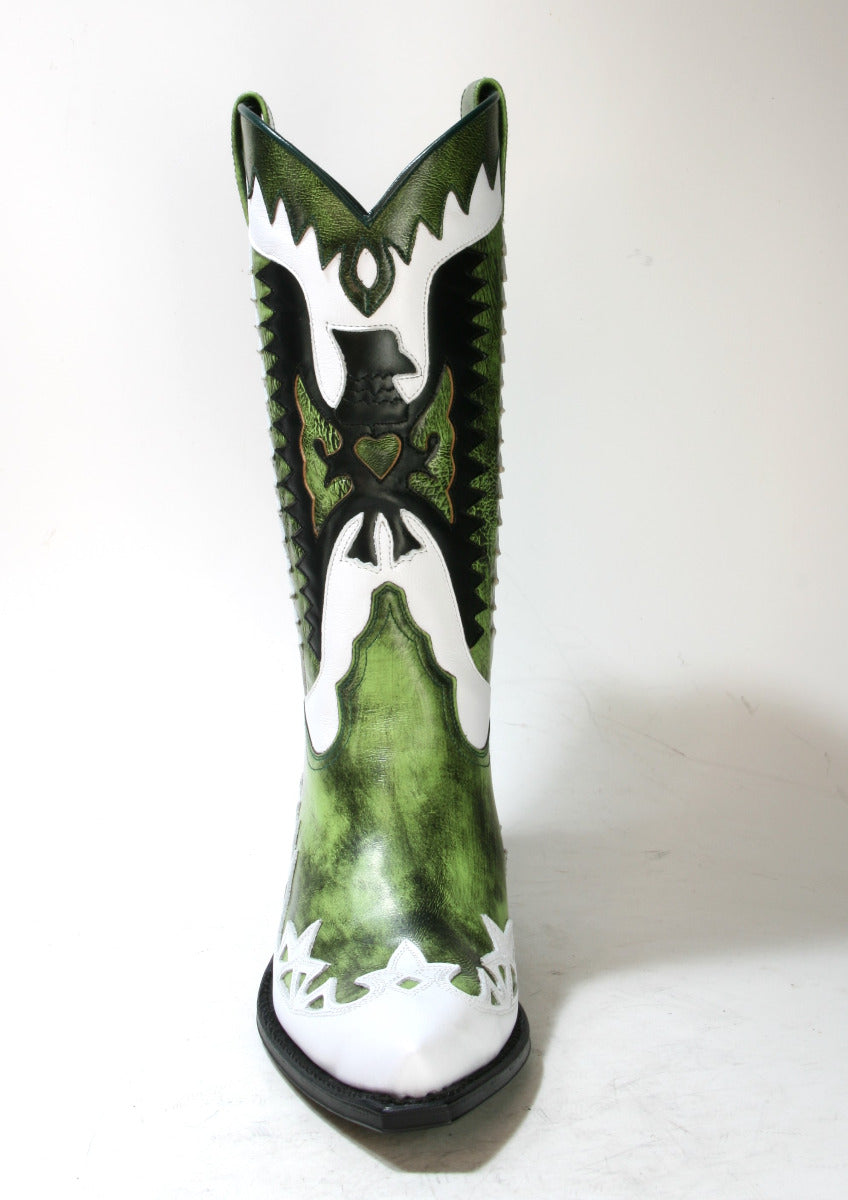 3840 Sendra Cowboystiefel GORCA Dream Zulu Blanco Denver Verde