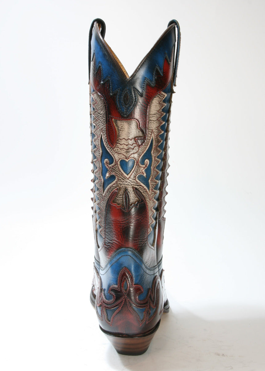 3840 Sendra Cowboystiefel Hurricane Rojo Ducados