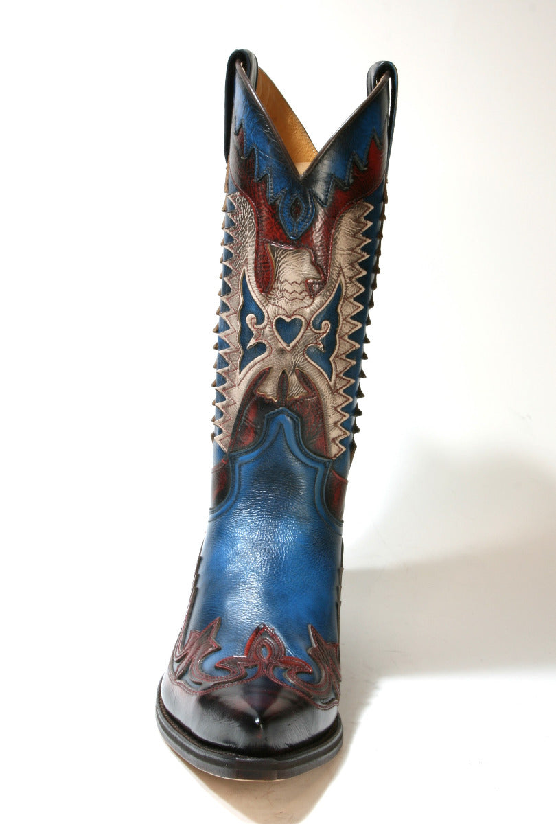 3840 Sendra Cowboystiefel Hurricane Rojo Ducados