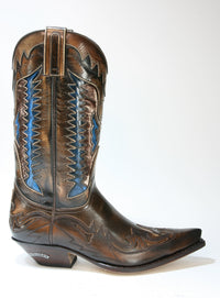 3840 Sendra Cowboystiefel Natur Antic Jacinto