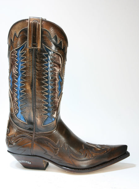 3840 Sendra Cowboystiefel Natur Antic Jacinto