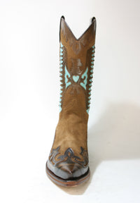 3840 Sendra Cowboystiefel Natur Antic Jacinto Serr. Kaleido