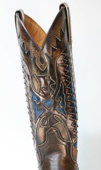 3840 Sendra Cowboystiefel Natur Antic Jacinto