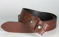 402211 Wechselgürtel Silbergift Dunkelbraun