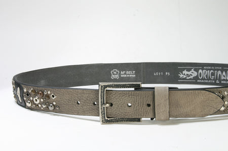 4071 Original Belts studded belt black grey