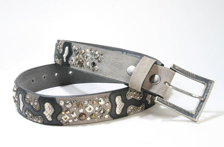 4071 Original Belts studded belt black grey
