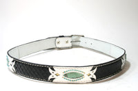 4457 Gürtel Original belts Black and White