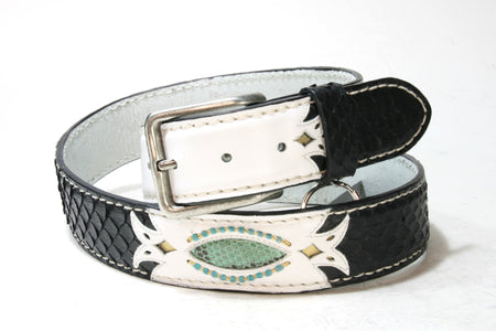 4457 Gürtel Original belts Black and White
