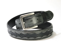 4466 Ledergürtel Evone Gris Python Negro