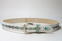 4483 Belt Blanco Python Turquesa Original belts