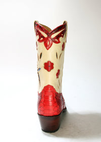 4652 Sendra cowboy boots PICO Python Barr. Rojo
