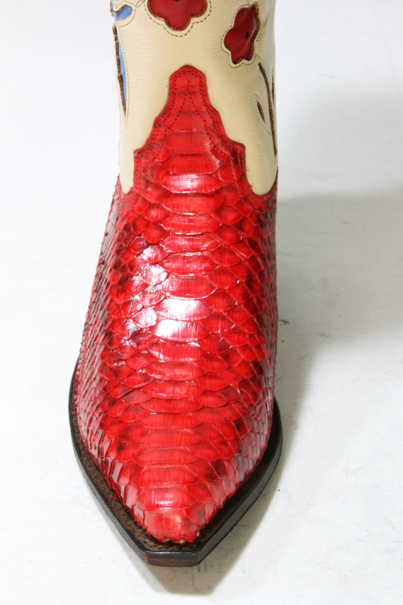 4652 Sendra cowboy boots PICO Python Barr. Rojo